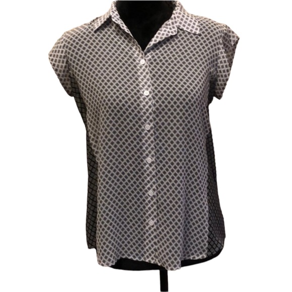 Investments Tops - Investments Petites Black/White Top